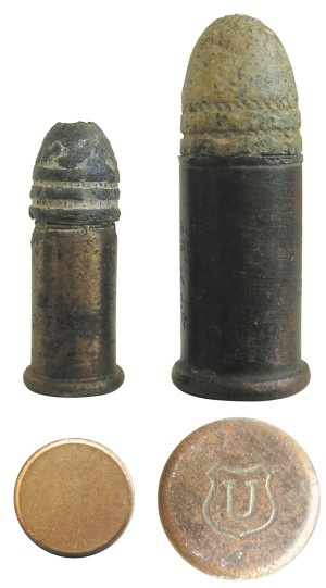  Револьверные патроны кольцевого воспламенения Smith & Wesson: «первенец» .22 Short (1857 г.) и «классический» .32 Short Rimfire (1860 г.)