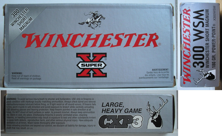 Коробка фирмы Winchester от патронов .300 WSM