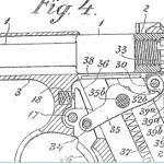  Ствол и затвор пистолета Frommer М1901 в крайнем за днем положении при выстреле (US Patent № 802 279)