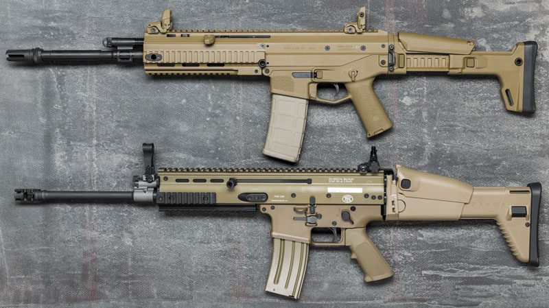  Bushmaster ACR (вверху) и FN SCAR — то ли братья, то ли нет