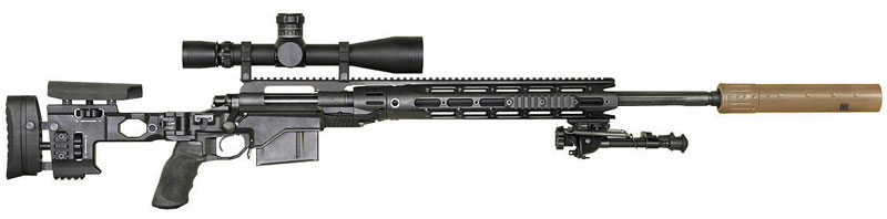  M2010, новая снайперская винтовка армии США, представляет собой Remington 700 LA в ложе производства Cadex Defence