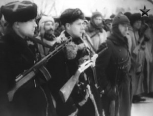  Пистолет-пулемет Бордюкова на кадрах кинохроники (зима 1943-1944 гг.)